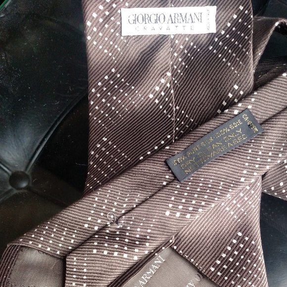 GIORGIO ARMANI Cravatte Silk Tie Pre-Owned - Picture 8 of 8